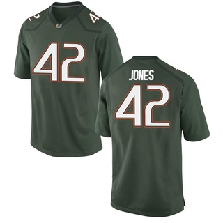 Artavius Jones Game Green Youth Miami Hurricanes Alternate Jersey