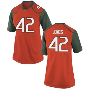 Artavius Jones Game Orange Women's Miami Hurricanes Jersey