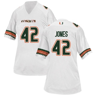 Artavius Jones Game White Women's Miami Hurricanes Alternate Jersey