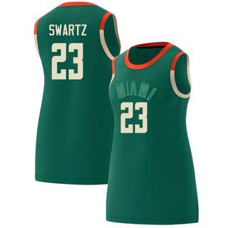 Austin Swartz Replica Green Women's Miami Hurricanes Celebrating Black Culture Basketball Jersey