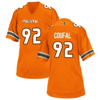 Samuel Coufal Replica Orange Women's Miami Hurricanes Alternate Jersey