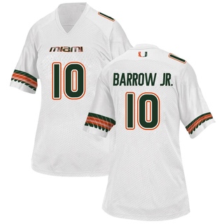 Simeon Barrow Jr. Game White Women's Miami Hurricanes Alternate Jersey