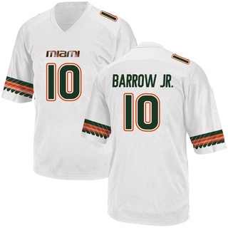 Simeon Barrow Jr. Replica White Youth Miami Hurricanes Alternate Jersey