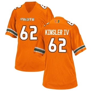 Tommy Kinsler IV Game Orange Women's Miami Hurricanes Alternate Jersey