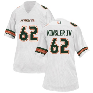 Tommy Kinsler IV Game White Women's Miami Hurricanes Alternate Jersey